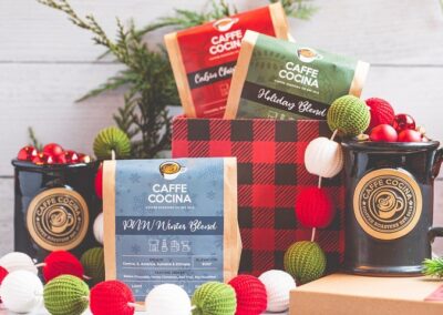 Caffe Cocina Holiday Coffee Lables
