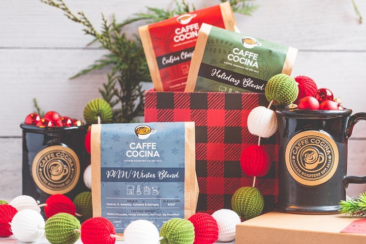 Caffe Cocina Holiday Coffee Lables