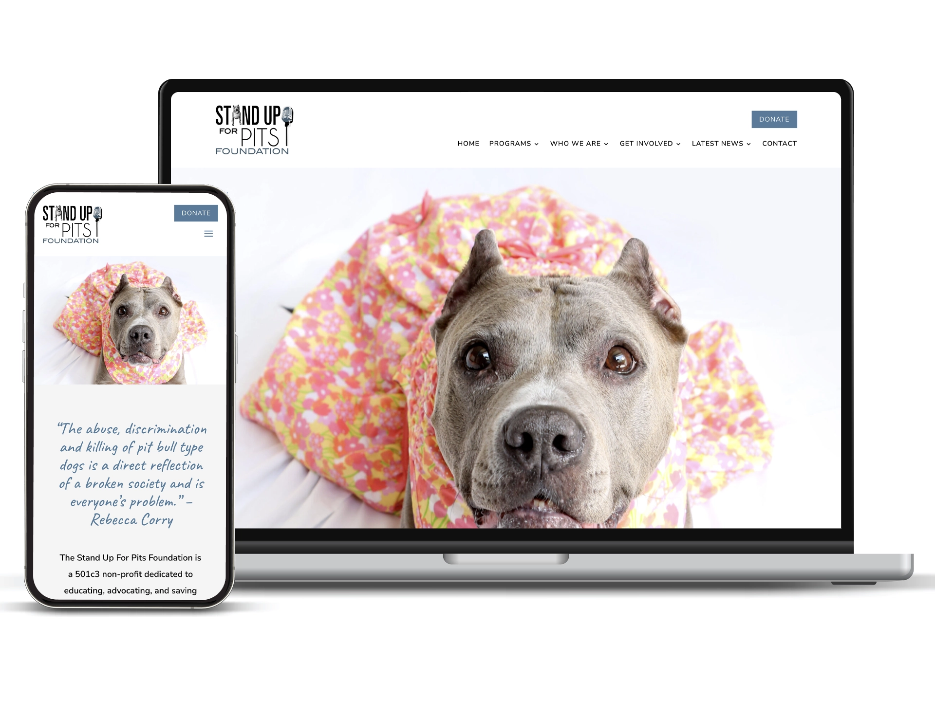 Stand up for Pits Foundation animal welfare website