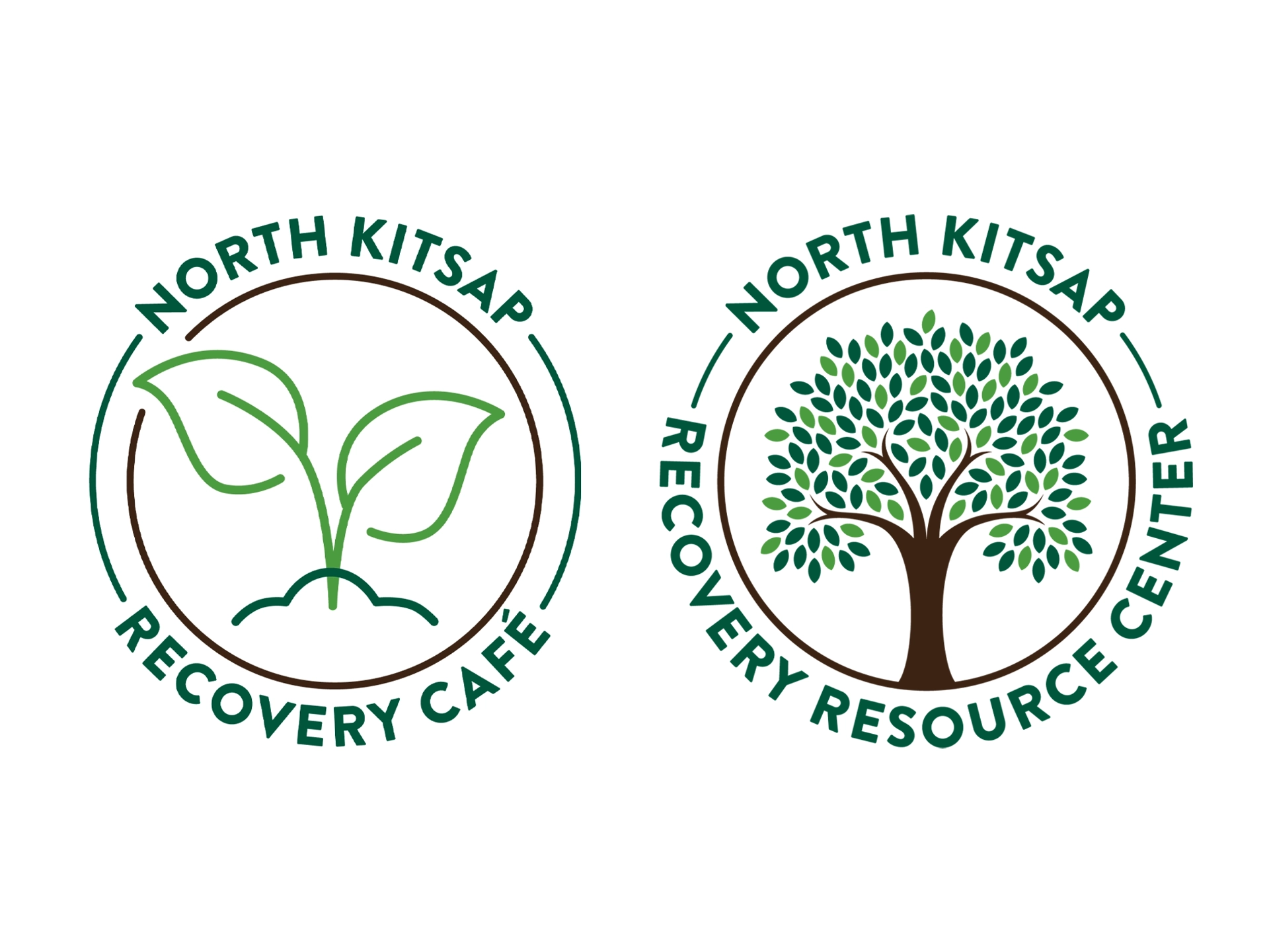 North Kitsap Recovery Resource Center and North Kitsap Recovery Cafe logo and branding