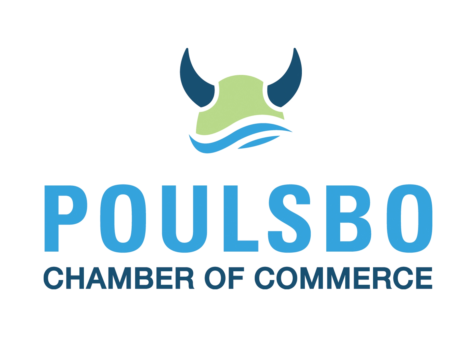 Poulsbo Chamber of Commerce logo and branding design