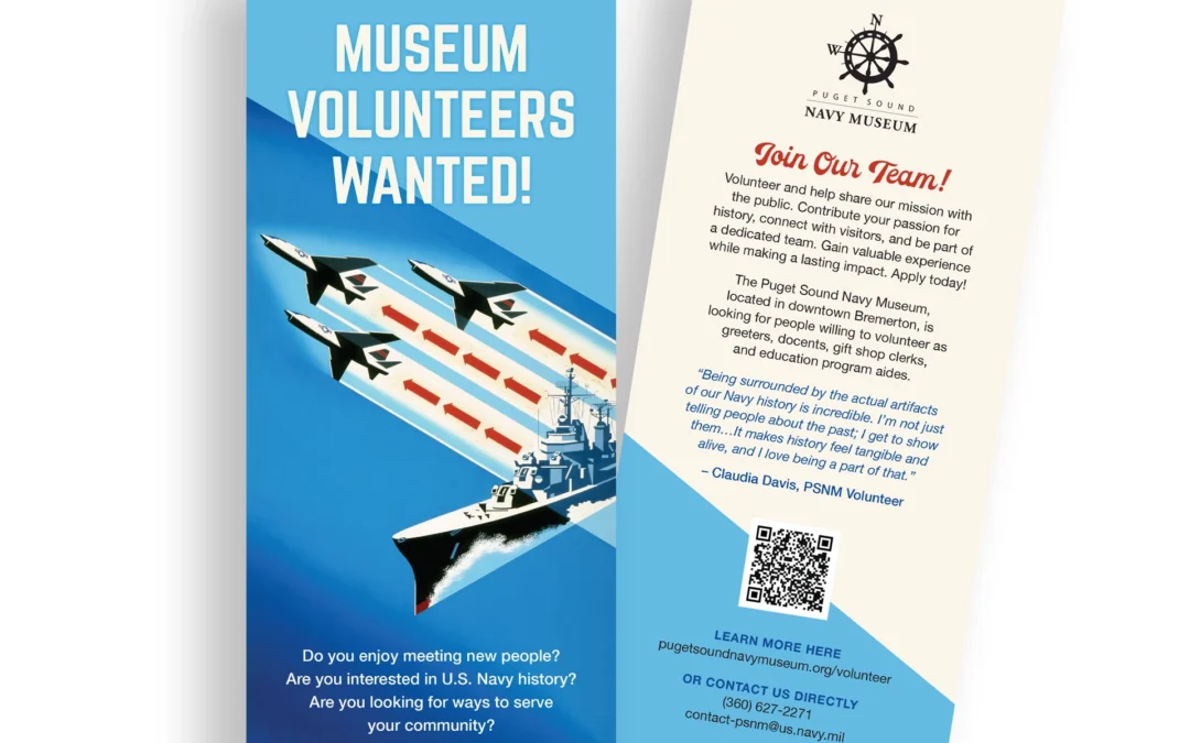 Puget Sound Navy Museum Volunteer Rack Card