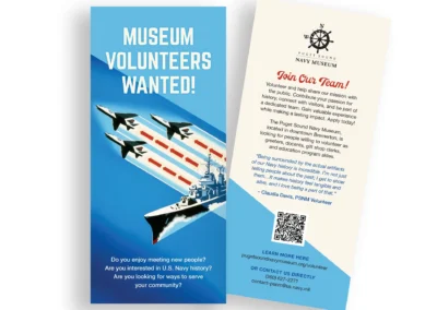 Puget Sound Navy Museum Volunteer Rack Card