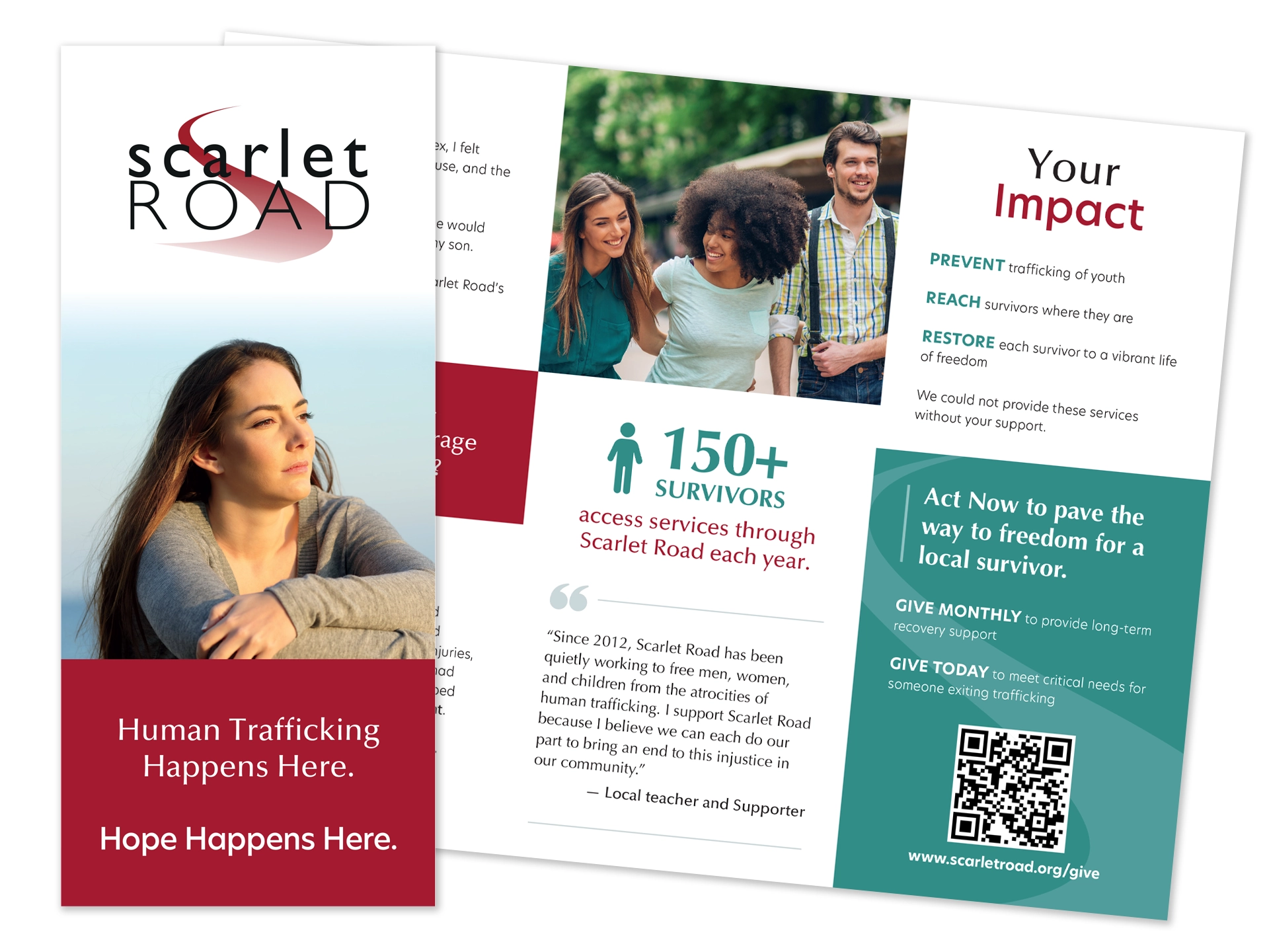 Scarlet Road Brochure for Nonprofit Kitsap organization
